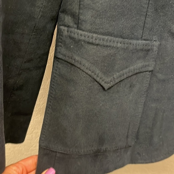 Vintage LeBaron California Navy Suede Blazer - Picture 2 of 9